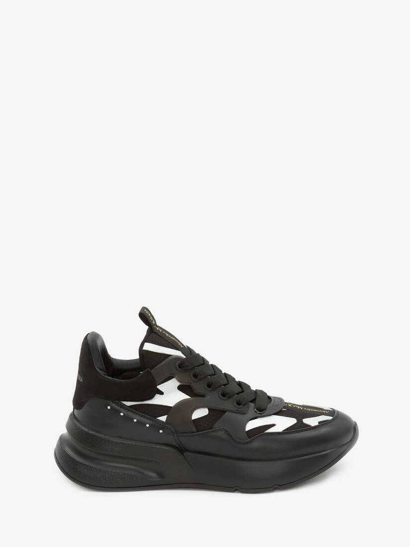 Zapatillas Alexander McQueen Oversized Runner Hombre - Negros - Mexico 325-TNOVEU